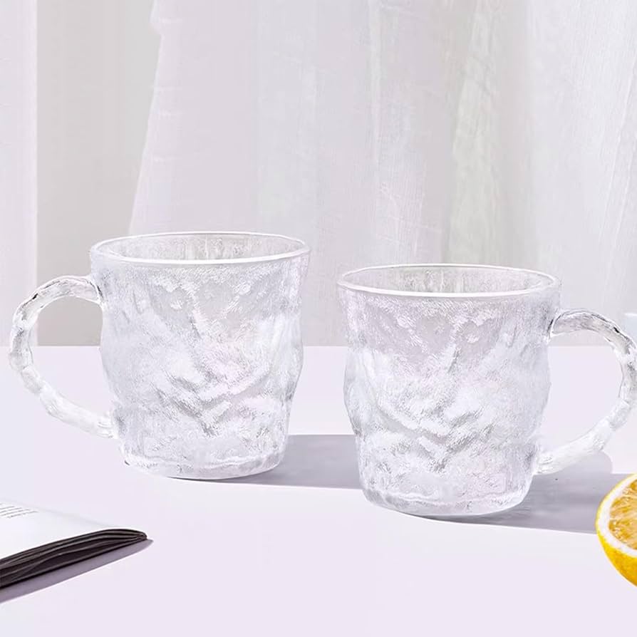 2pc Textured Tea Cups