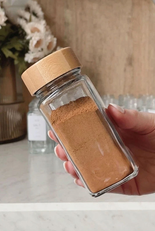 Glass Spice Jars with Shaker Lids