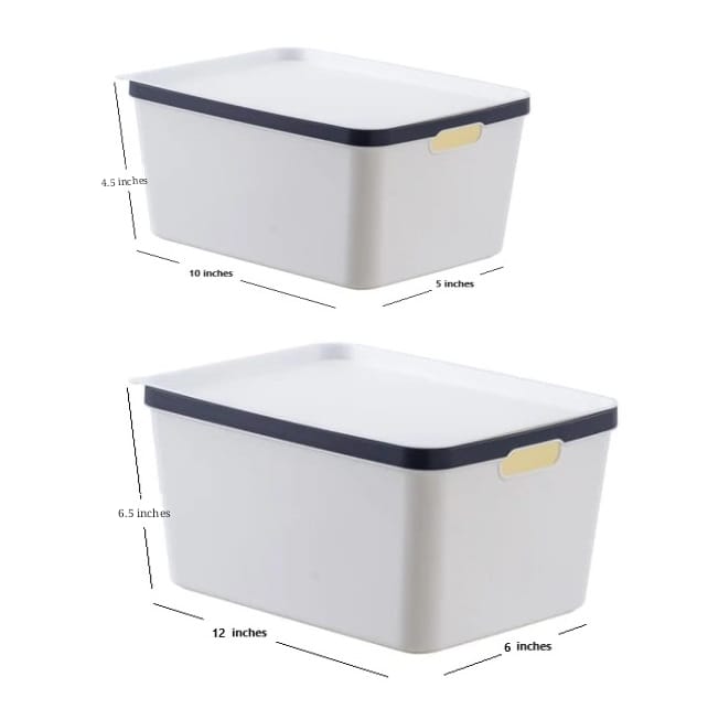 Stackable Storage Containers with Lids
