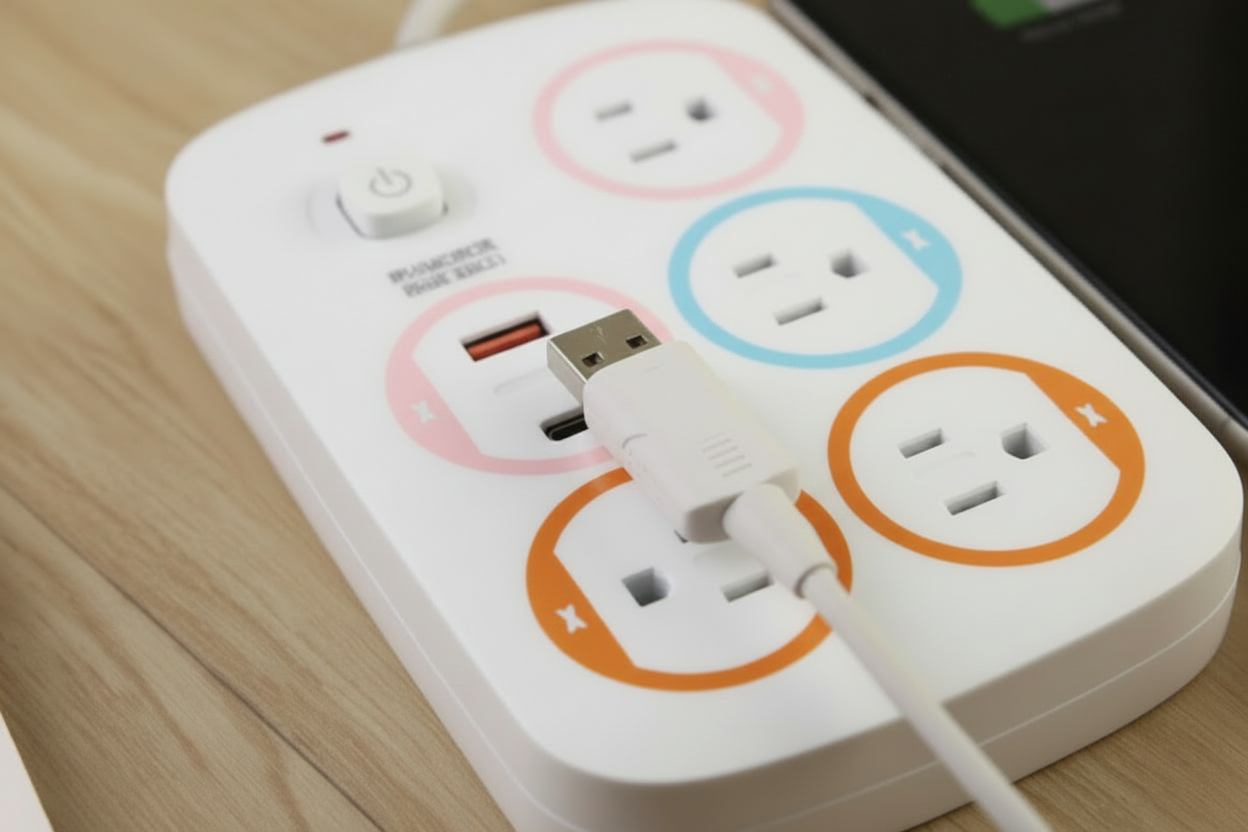 5 Plug Extension Cord