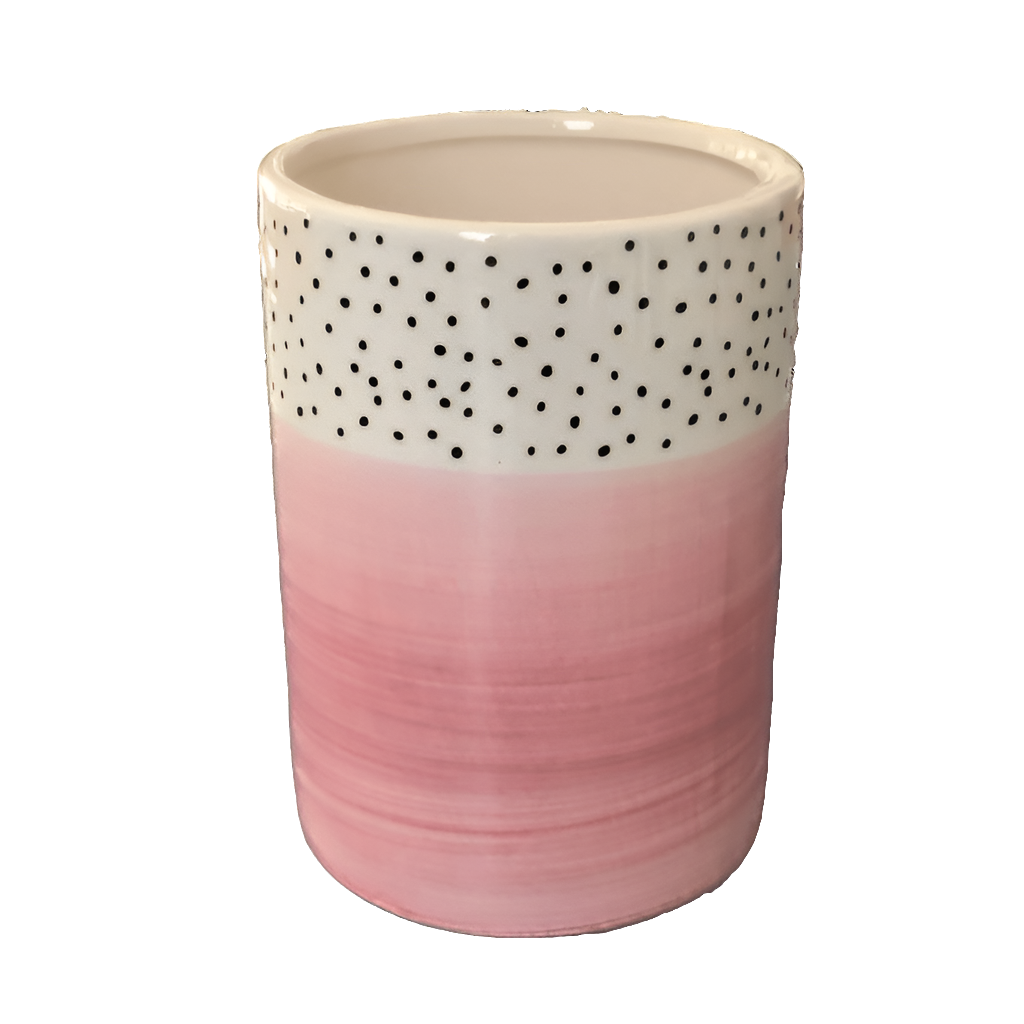 Polkadot & Pink Vase