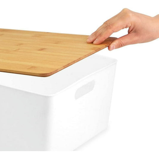 XL Storage Bin with Bamboo Lid