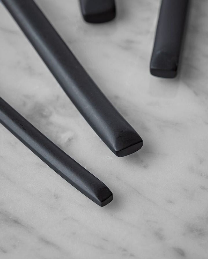 Black and Gold Stainless Steel Cutlery