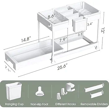 2-Tier Pull-Out Organizer