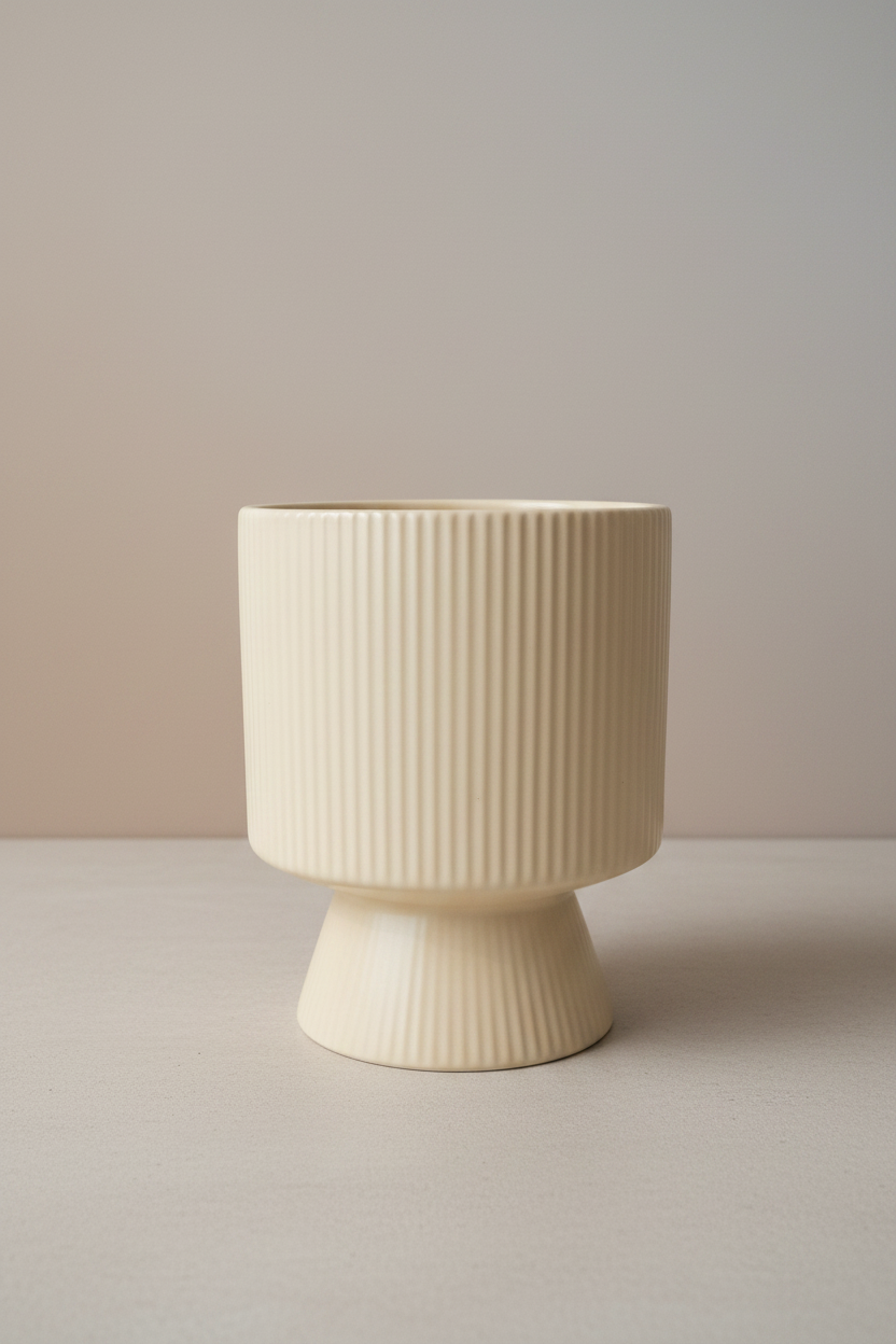Ribbed Ceramic Holder