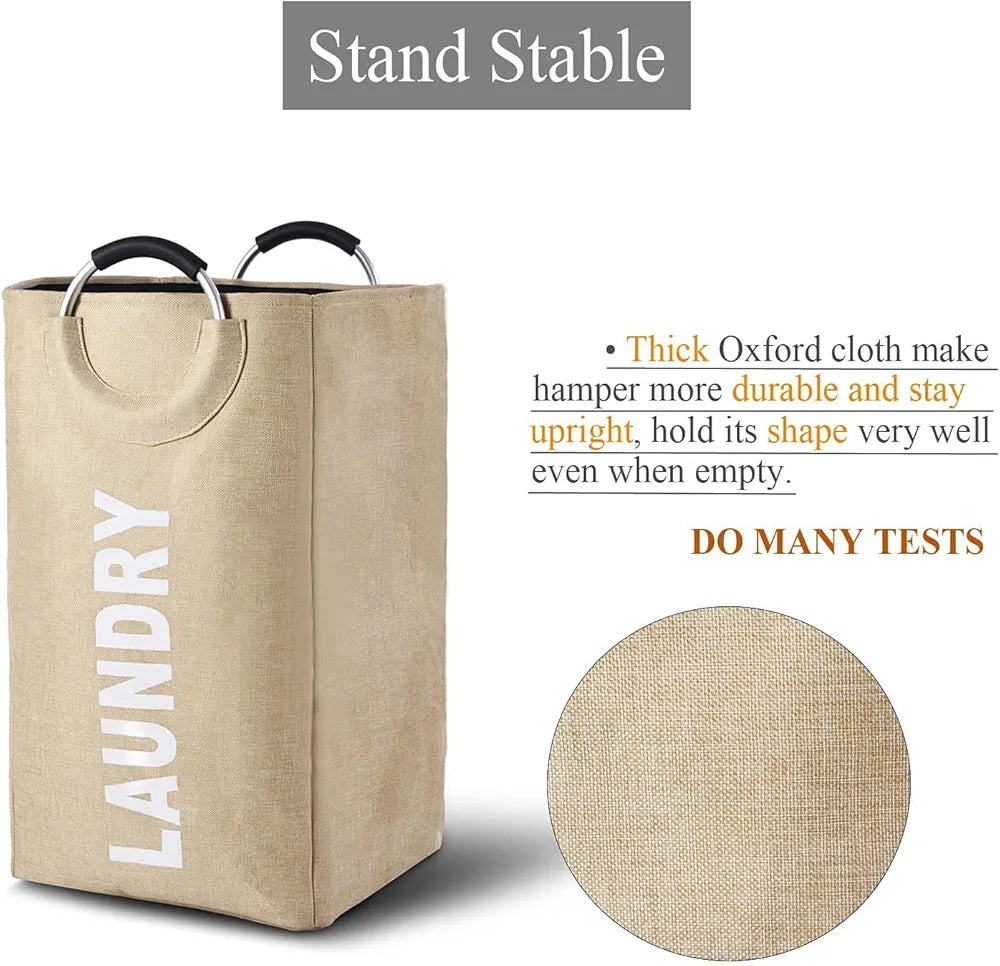 Laundry Basket w Metal Handle