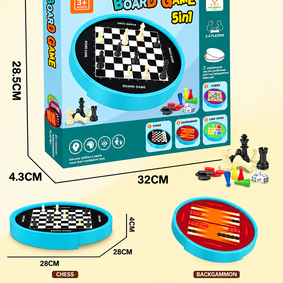 5 in 1 Board Games