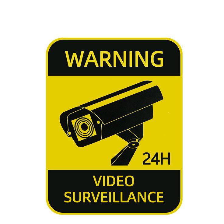 Adhesive Security Sign