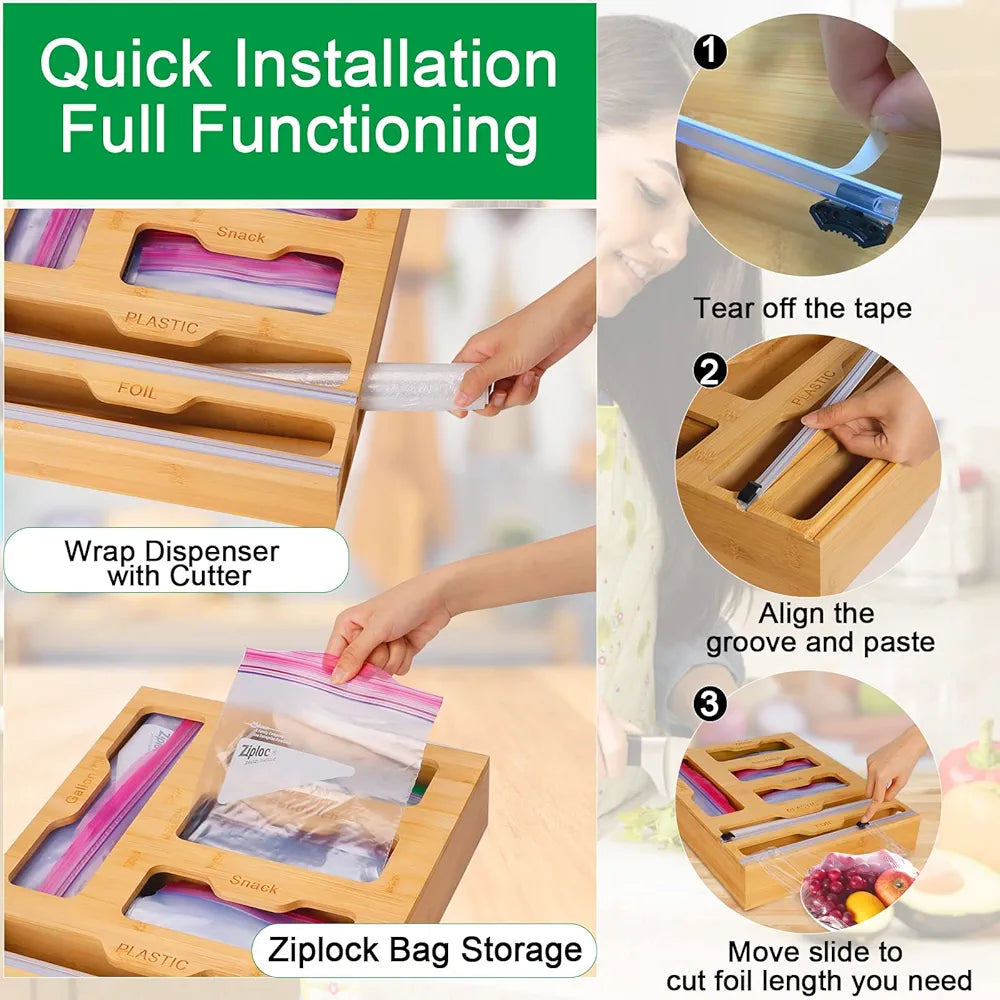 Bamboo Drawer Organizer