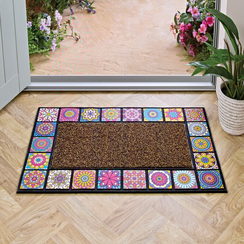 Multicolored Mosaic Mat