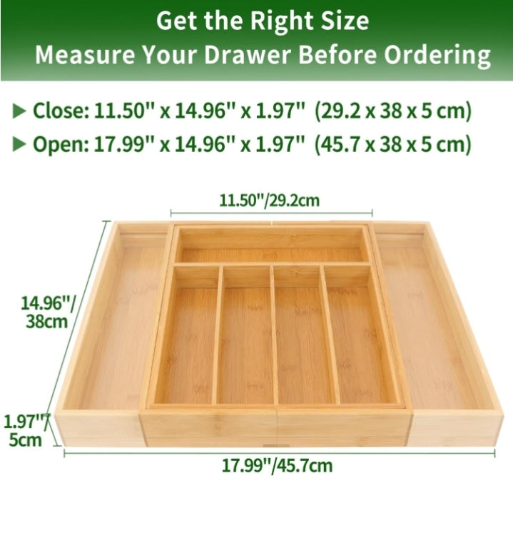Bamboo Drawer Organizers