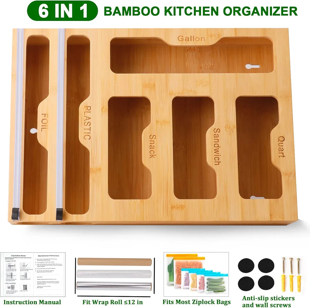 Bamboo Drawer Organizer