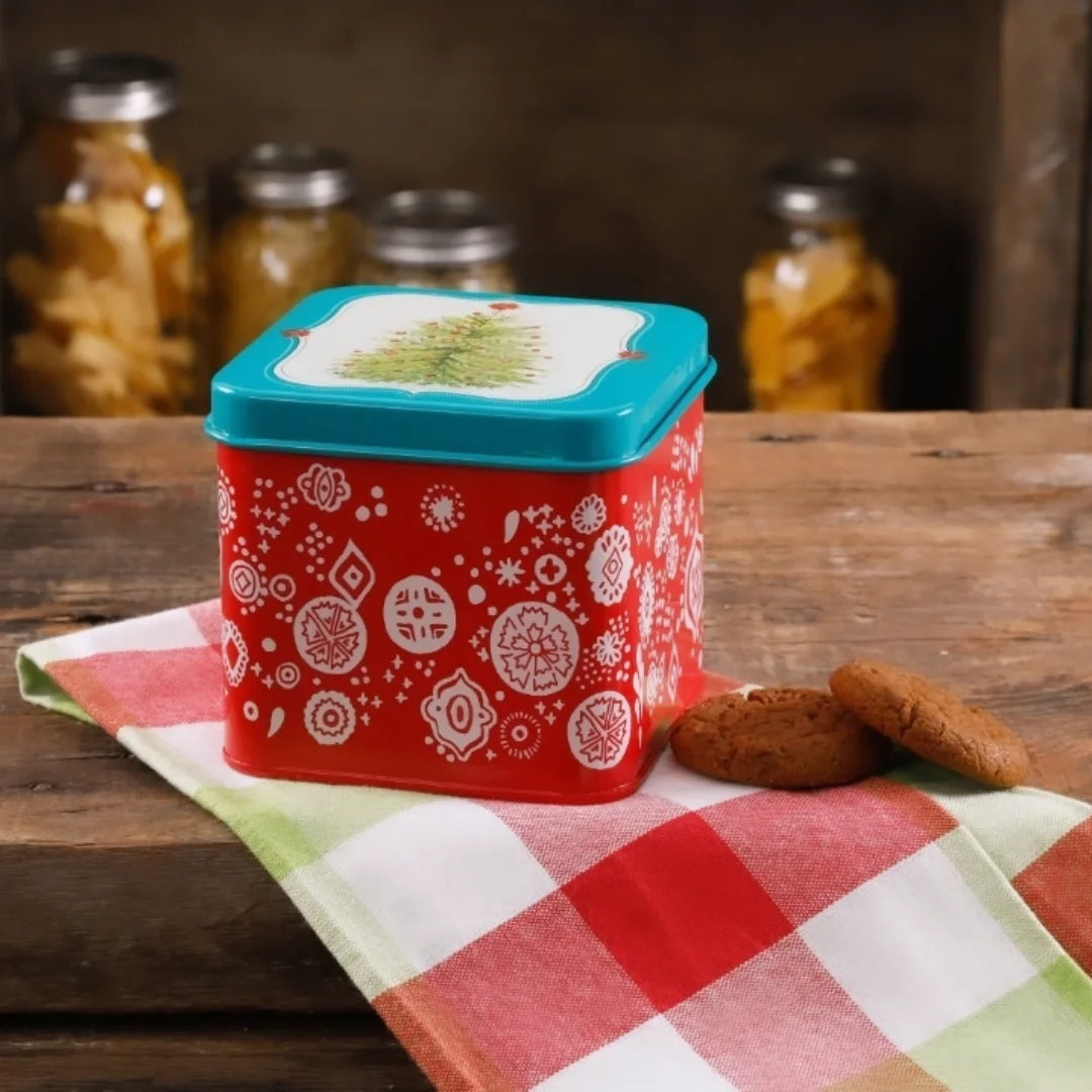Pioneer Woman Tin Storage Box