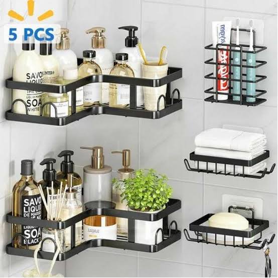 5pc Metal Bath Storage Set