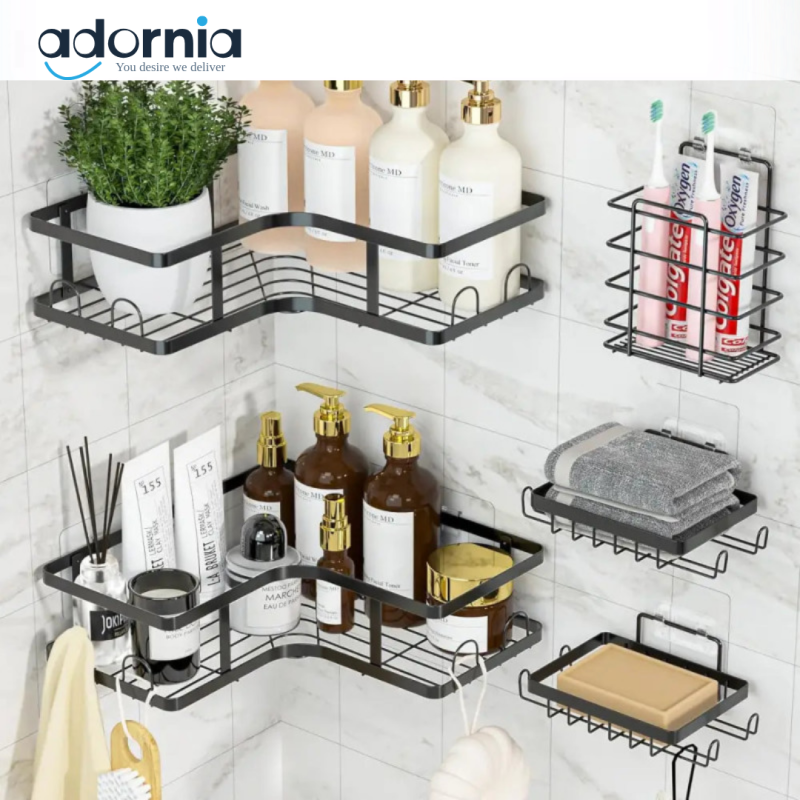 5pc Metal Bath Storage Set