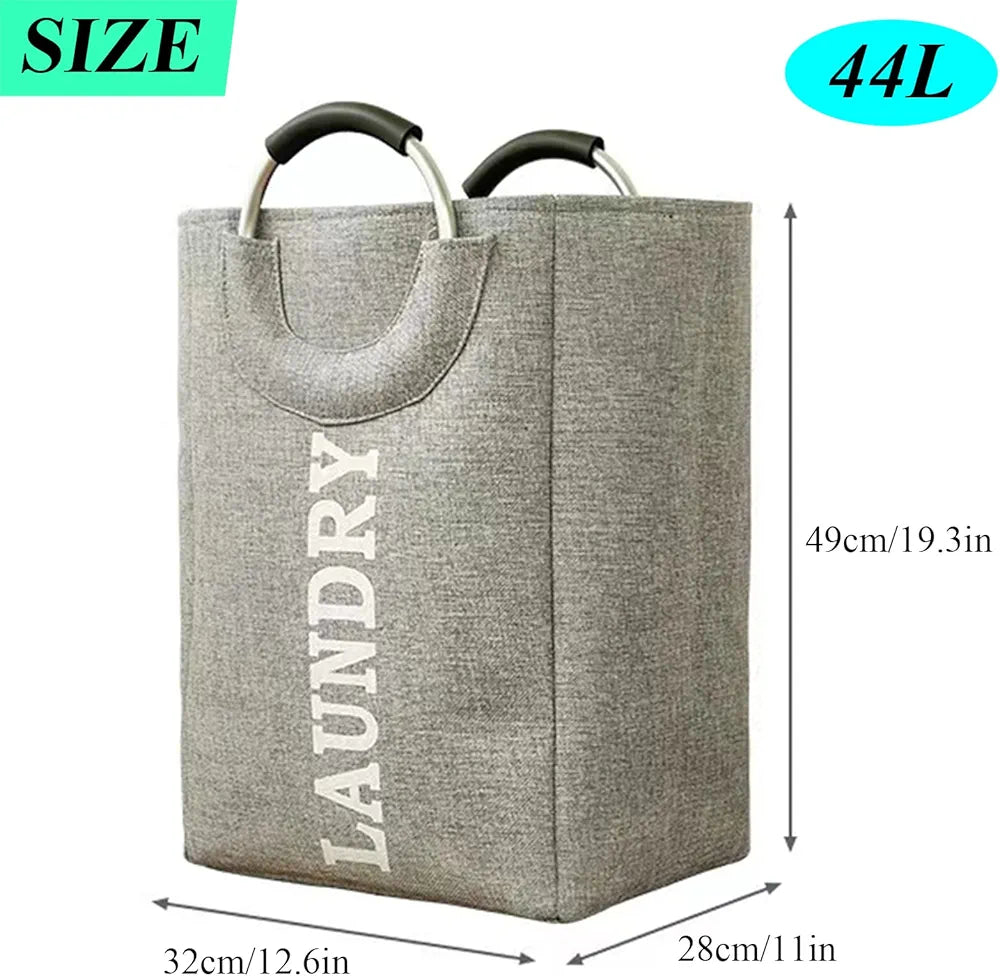 Laundry Basket w Metal Handle