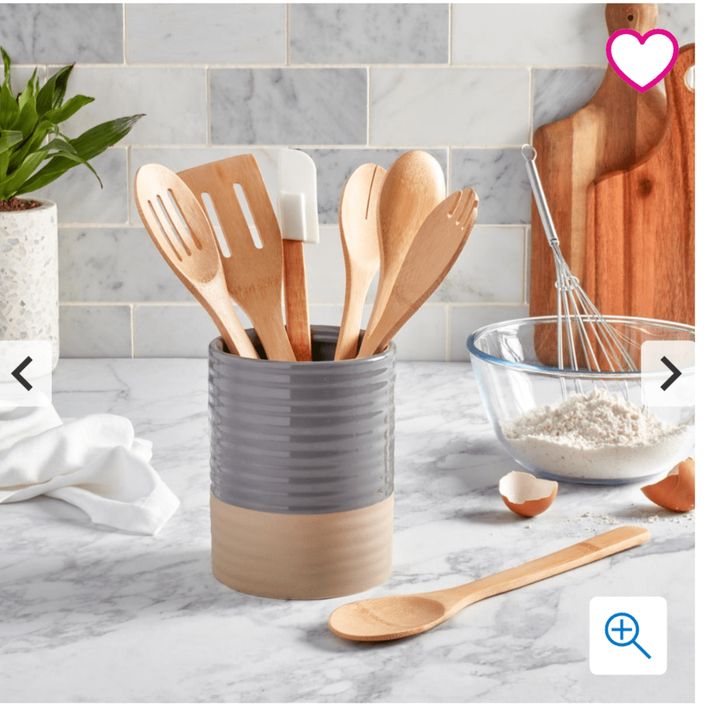 8pc Bamboo Kitchen Utensil Set