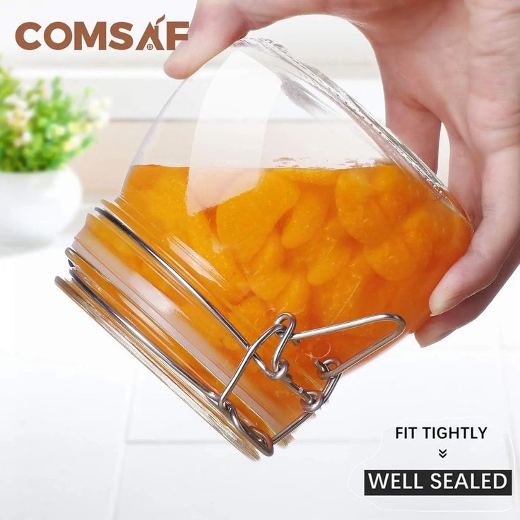 Flip Lid Glass Jars