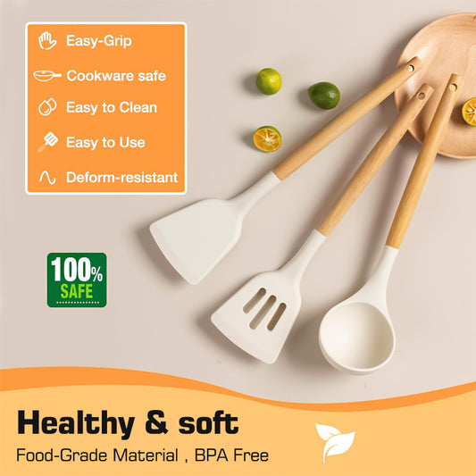 3pc Silicone Cooking Utensils
