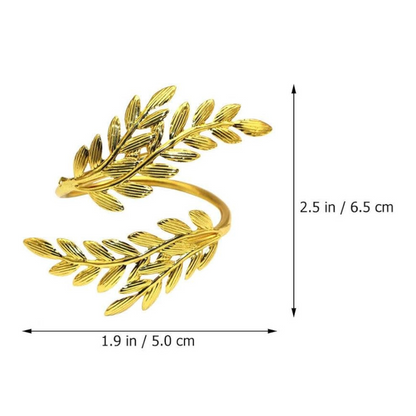 6pc Gold Napkin Rings