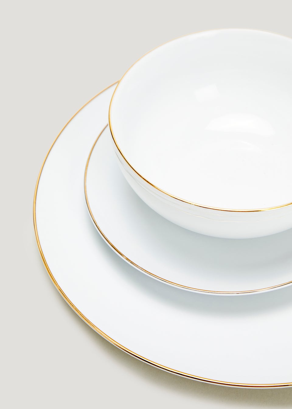 Martha Stewart Gold-Rimmed 18pc Dinner Set