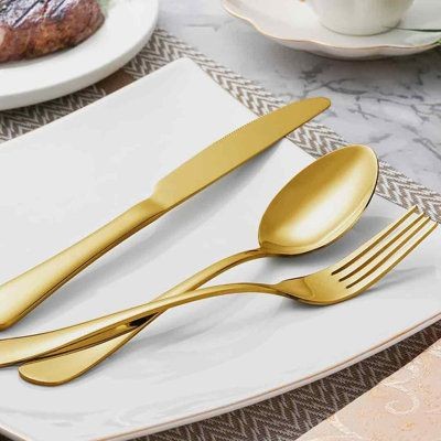 Gold Stainless Steel Cutlery