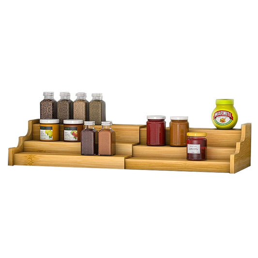 Adjustable Bamboo Spice Shelf