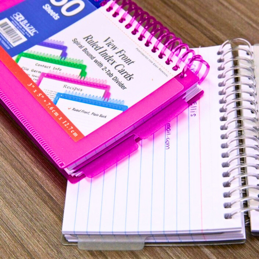 Spiral-Bound Index Cards