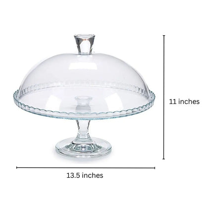 Large Acrylic Cake Stand with Dome Cover