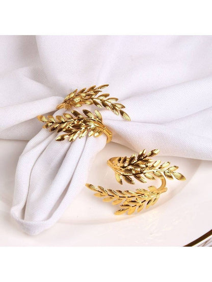 6pc Gold Napkin Rings