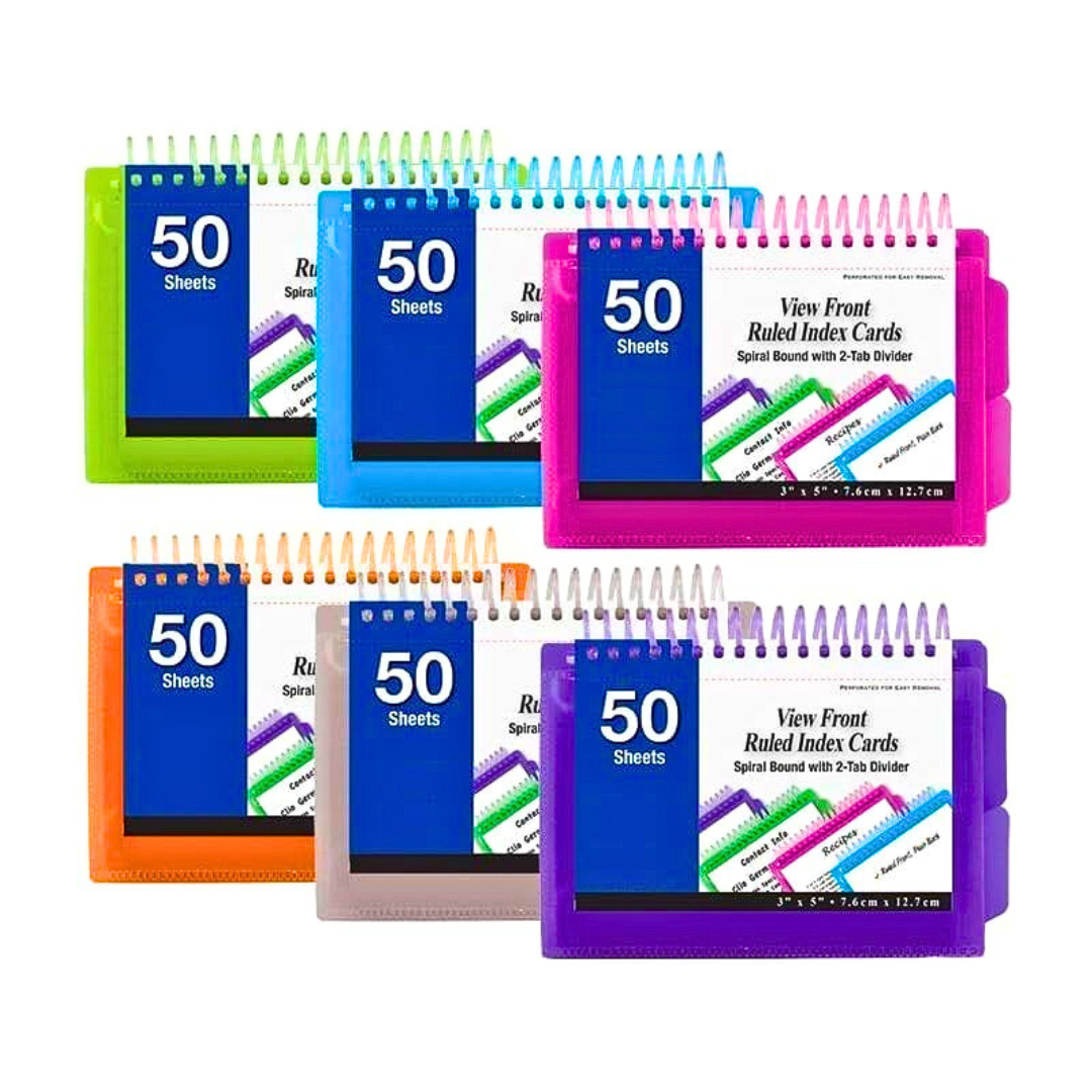 Spiral-Bound Index Cards