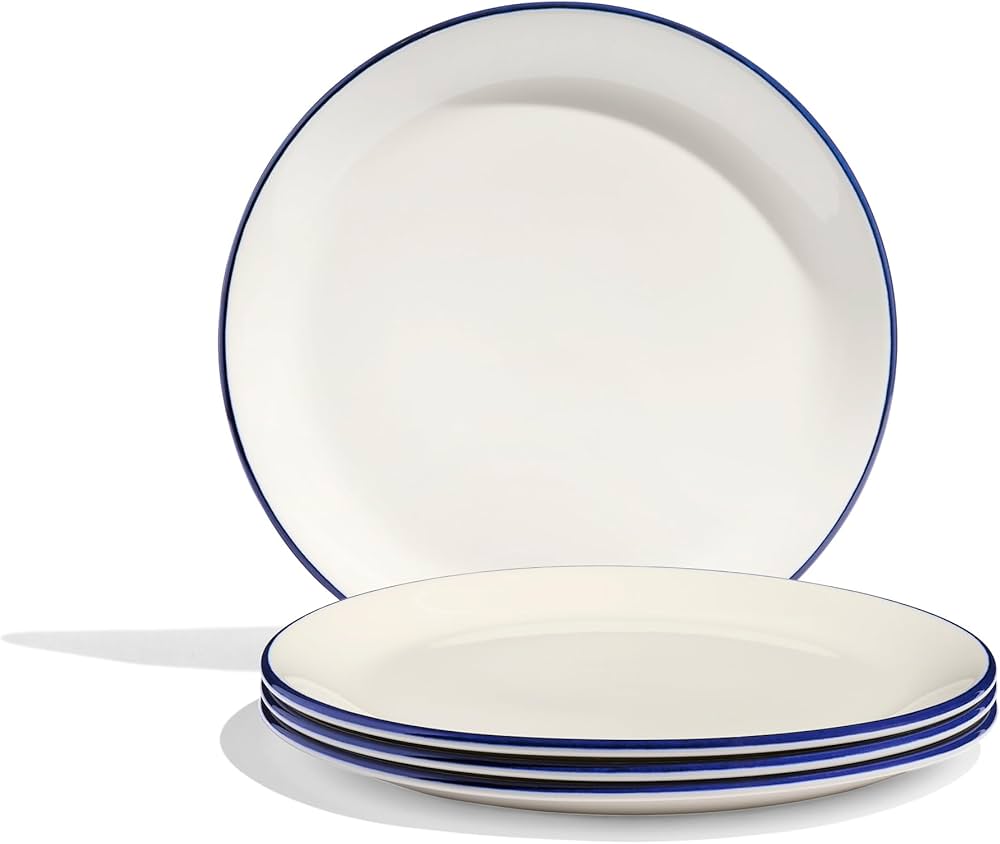 Martha Stewart 16pc Colored Rim Dinner Set