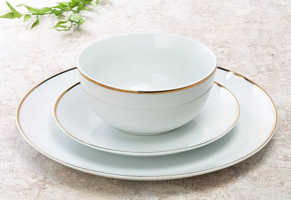 Martha Stewart Gold-Rimmed 18pc Dinner Set