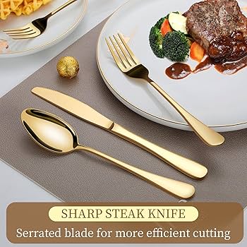 Gold Stainless Steel Cutlery