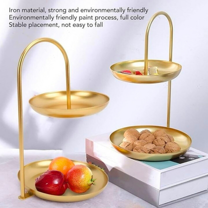 2-Tier Gold Dessert Stand