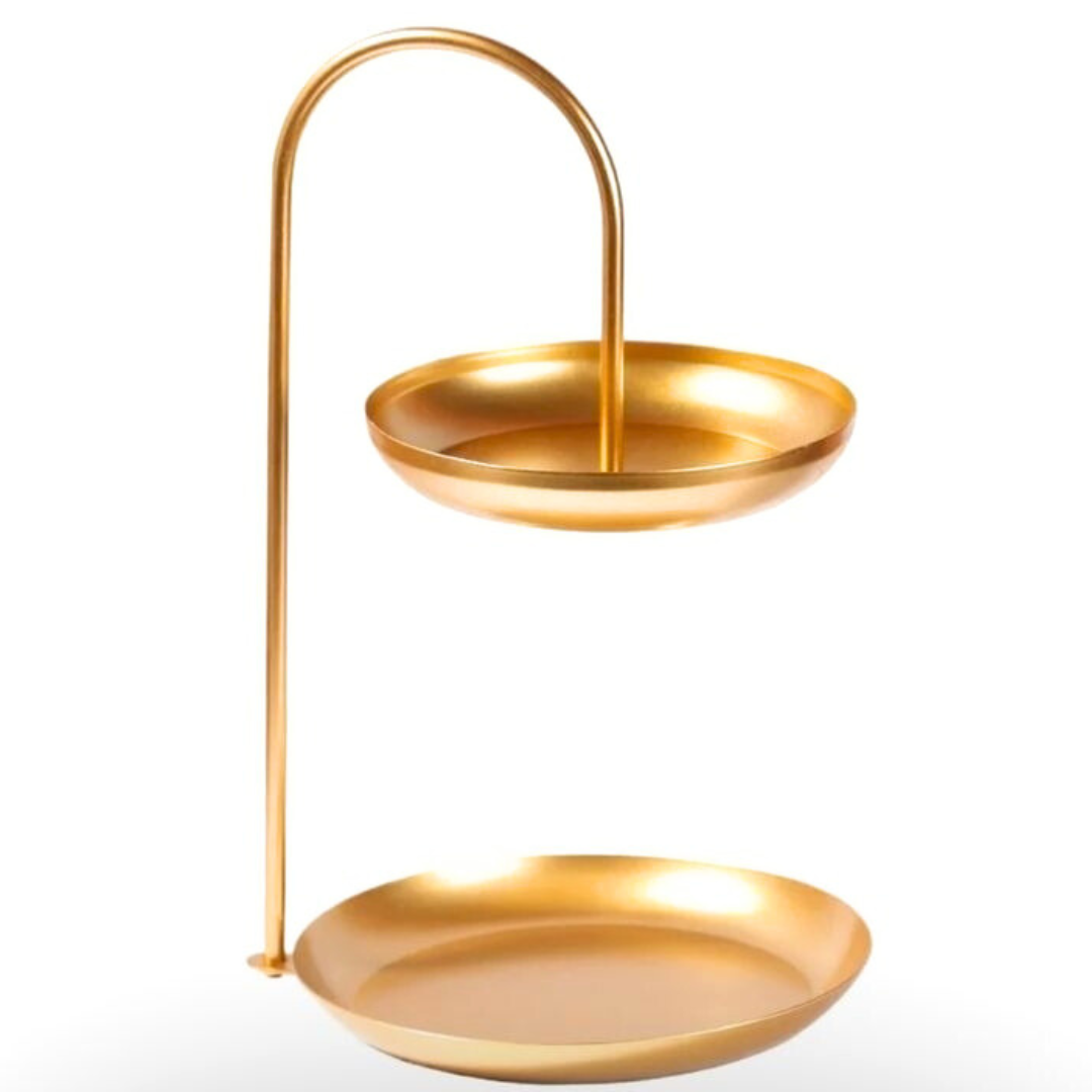 2-Tier Gold Dessert Stand