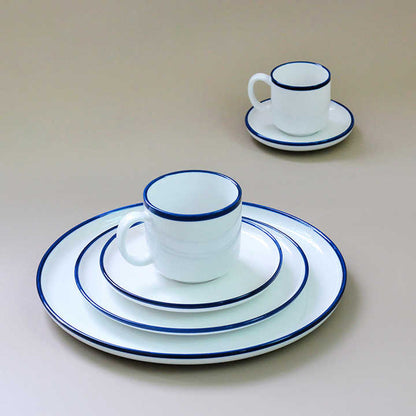 Martha Stewart 16pc Colored Rim Dinner Set