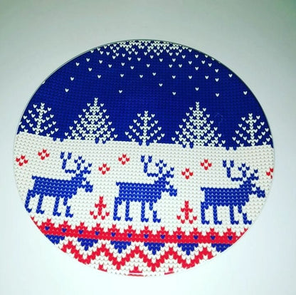 Reindeer Ceramic Dinner Plates