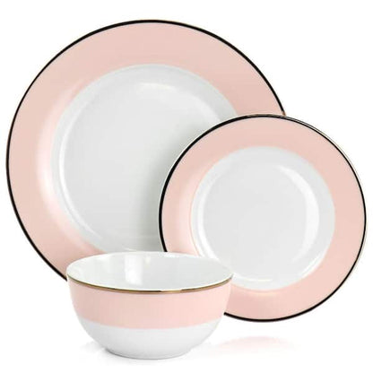 Martha Stewart Gold-Rimmed 12pc Dinner Set