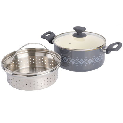 Tia Mowry Dutch Oven with Steamer Insert