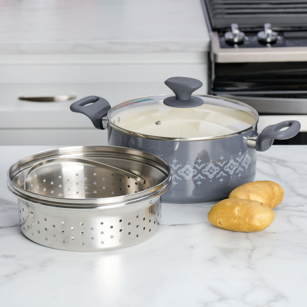 Tia Mowry Dutch Oven with Steamer Insert