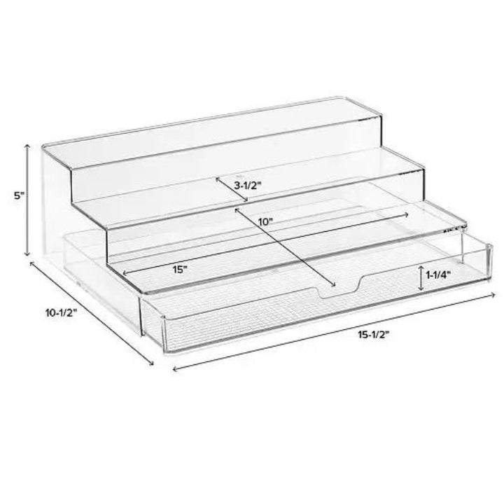 3 Tier Shelf with Base Drawer