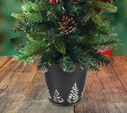 Metal Christmas Bucket