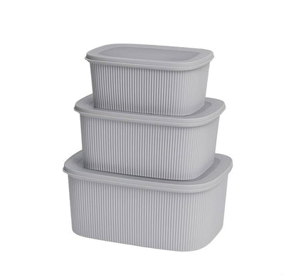 3pc Ribbed Storage Set
