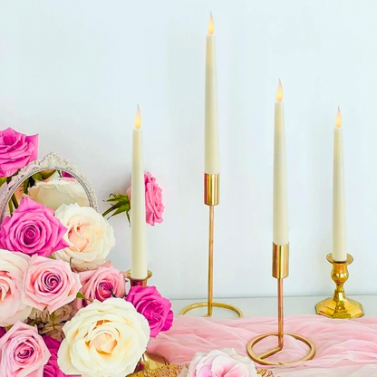 2pc Flameless Tapered Candles