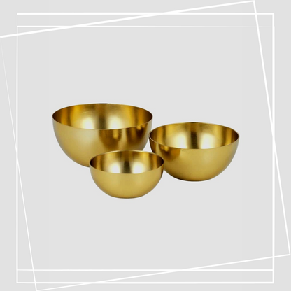 Gold Stainless Steel Serving / Decor Bowls