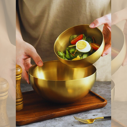 Gold Stainless Steel Serving / Decor Bowls