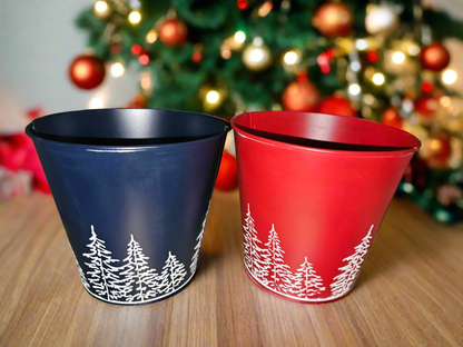 Metal Christmas Bucket