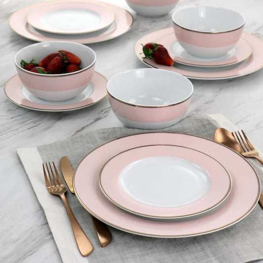 Martha Stewart Gold-Rimmed 12pc Dinner Set