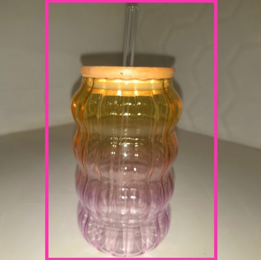 Ripple Ombre Glass Mug